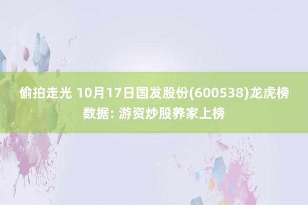 偷拍走光 10月17日国发股份(600538)龙虎榜数据: 游资炒股养家上榜